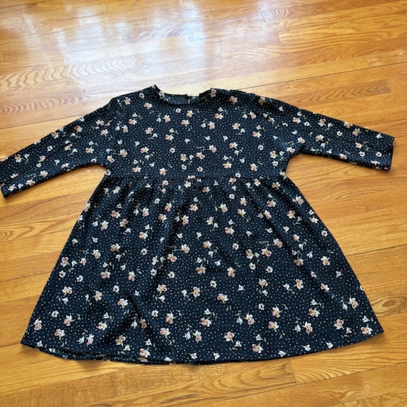 Black Floral Dress - Picture 2 of 4